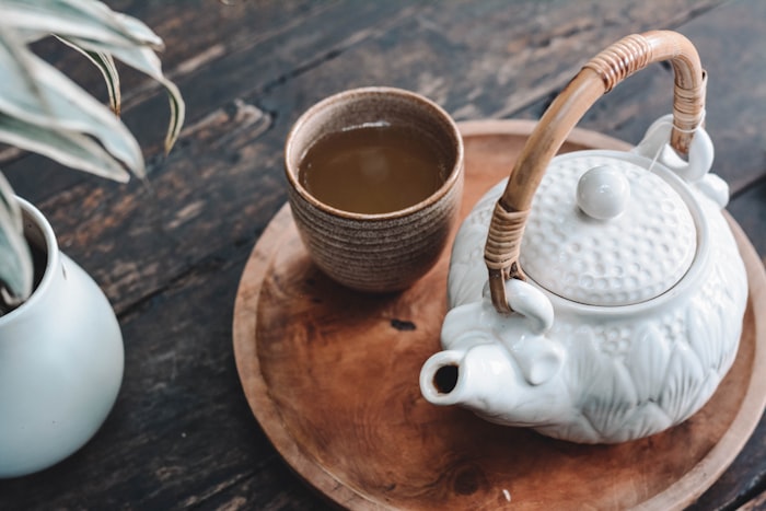 Herbal tea preparation ritual